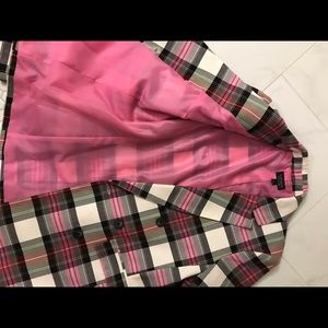 Topshop Jackets & Coats - Topshop pink plaid blazer size 6 Topshop Jackets & Coats - Topshop pink plaid blazer size 6